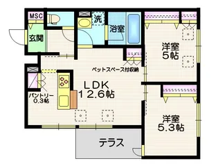 仮称 船橋1丁目メゾン【1階】の間取り