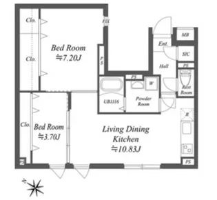 SOLASIA residence南大塚【5階】の間取り