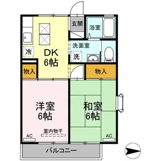 ルードルフィアタウンズA棟【1階】の間取り