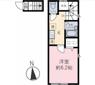 1Kの間取り画像