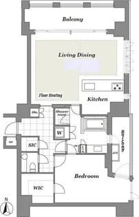 THE CONOE 三田綱町【5階】の間取り