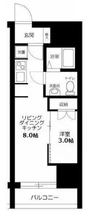 ROXIS日暮里【8階】の間取り