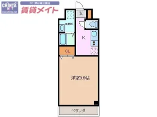 1Kの間取り画像