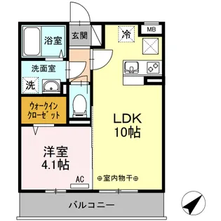 ミルキーウェイ【2階】の間取り