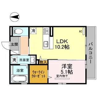 エスポワールソプラ【2階】の間取り