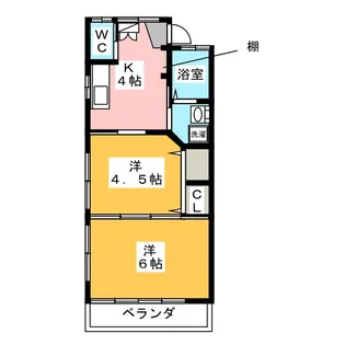 Mon chou chou【2階】の間取り