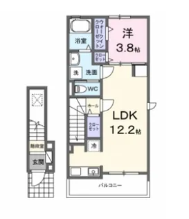 愛知県刈谷市東境町堀池【アパート】の間取り