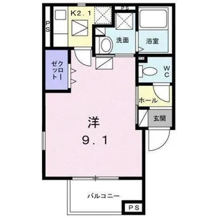 ハイム夢みの【1階】の間取り