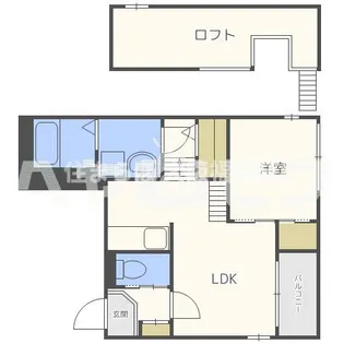 大阪府大阪市西区九条3【アパート】の間取り
