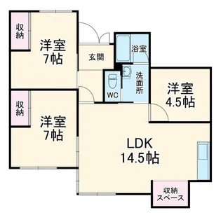 メルフォルン【1階】の間取り