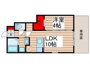 ロ-ズベリ-【1階】の間取り