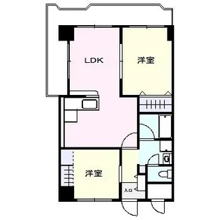 レジオン田辺【6階】の間取り