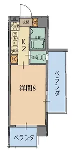 トーマス美里【9階】の間取り