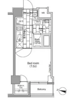 パークハビオ日本橋蛎殻町【5階】の間取り