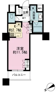 1Rの間取り画像