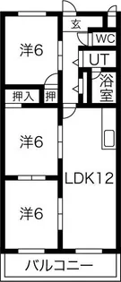 シェレナハイツ【2階】の間取り