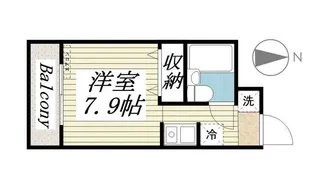 1Rの間取り画像