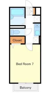 コーポエルマインド【1階】の間取り