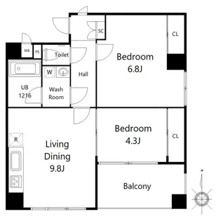 インテックスビル【7階】の間取り