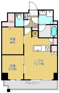 2LDKの間取り画像