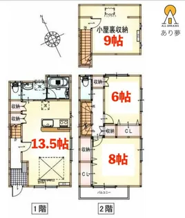 神奈川県横浜市西区境之谷【一戸建】の間取り