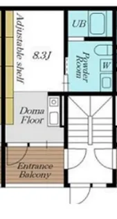 Growth Terrace蒲田(グローステラスカマタ【3階】の間取り