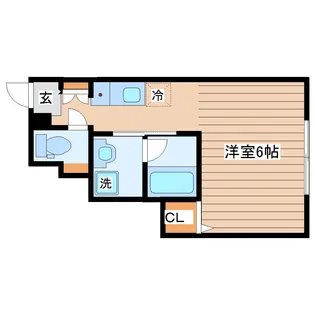 クロレ長町【1階】の間取り