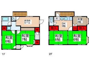千葉県流山市松ケ丘4【一戸建】の間取り