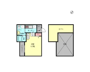 アルモ博多【2階】の間取り