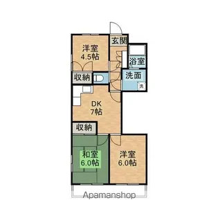 コーポラス幸武104【2階】の間取り