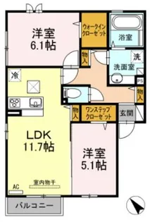 アルシオーネ【1階】の間取り