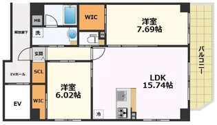 GRAN DUKE黒川【9階】の間取り