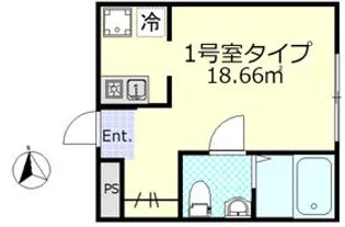 アムール川崎【1階】の間取り