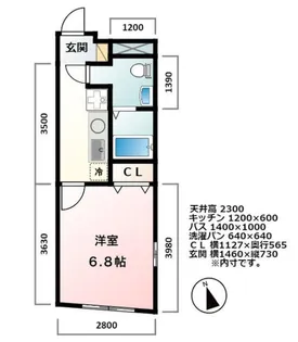 ジョワ西大井【2階】の間取り