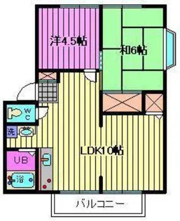 サンライフサワダA【2階】の間取り