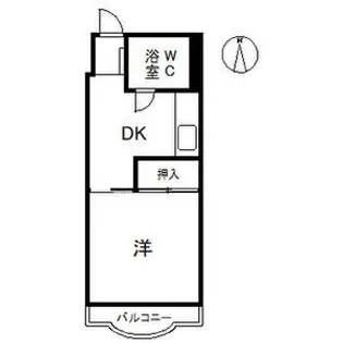 サンハイツ睦【5階】の間取り