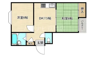 大阪府大阪市旭区高殿3【マンション】の間取り