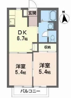 マロン【2階】の間取り
