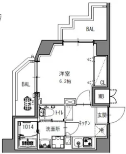 S-RESIDENCE本中山aloria【7階】の間取り