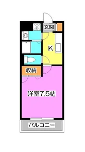 東京都東村山市秋津町2【アパート】の間取り