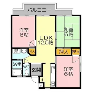 森村アビタシオン【3階】の間取り