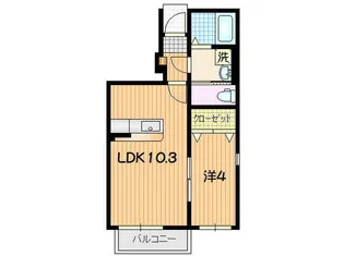 ヴィクトワール・M【1階】の間取り