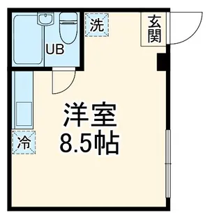 第二ラフォーレ君枝【1階】の間取り