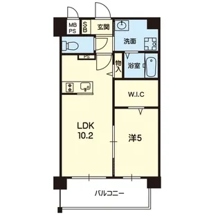 仮)旭志川辺マンション【1階】の間取り