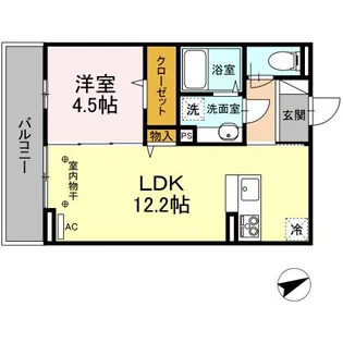 D room住吉 B【3階】の間取り