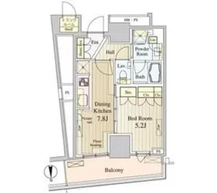 ブリリアタワー池袋【20階】の間取り