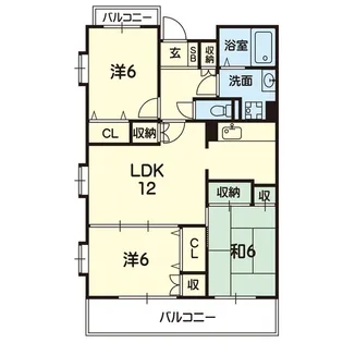 ノーブルハウス熊本【7階】の間取り