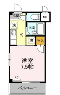 キララハイツ【4階】の間取り