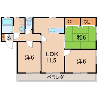 マナハイム【2階】の間取り
