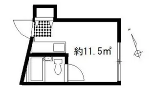 コーポサンシャイン【1階】の間取り